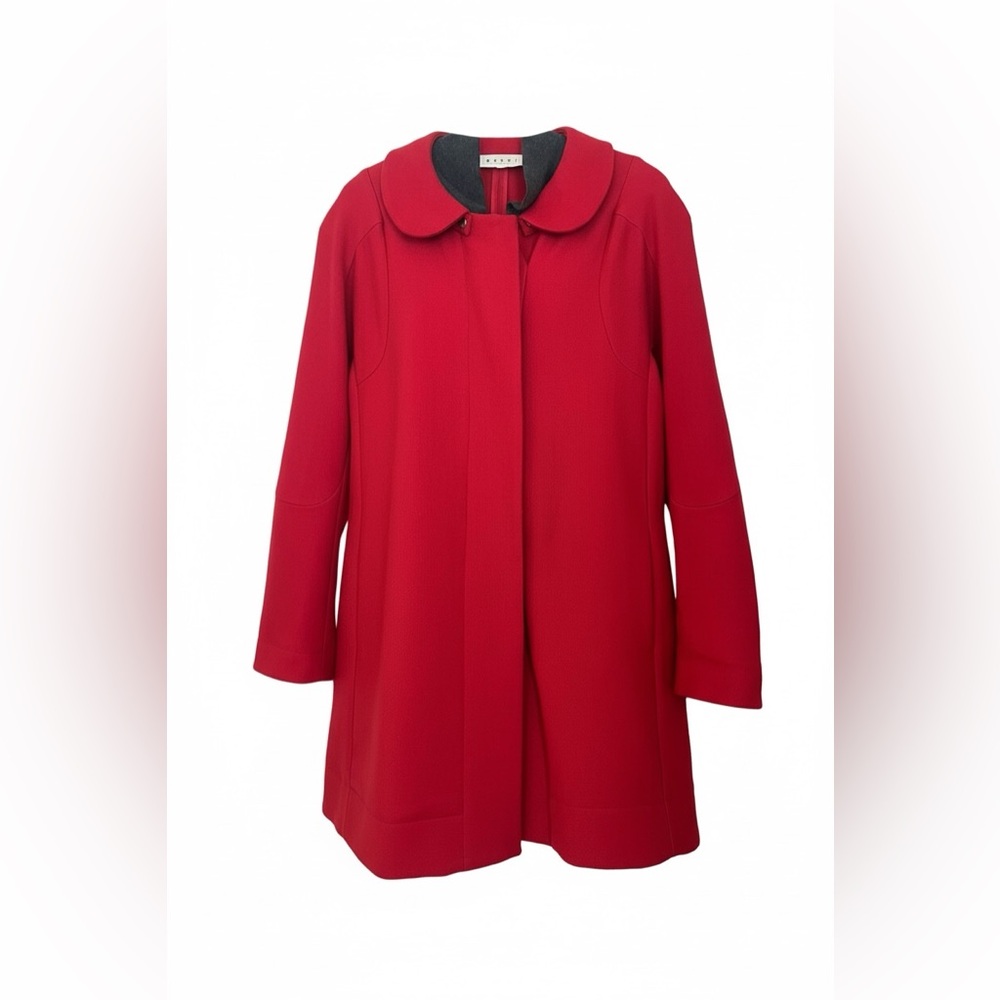 Marni red wool coat - Picture 1 of 12